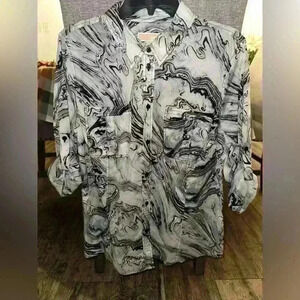 Michael Kors Cotton button down Shirt Size XL